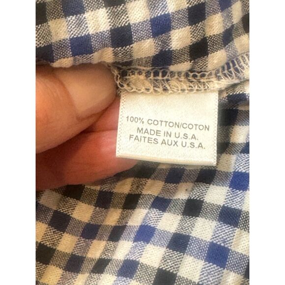 Misa Los Angeles Lynn Shorts Womens XS Blue Multi Check Ruffle Bow Elastic Waist - Picture 13 of 14